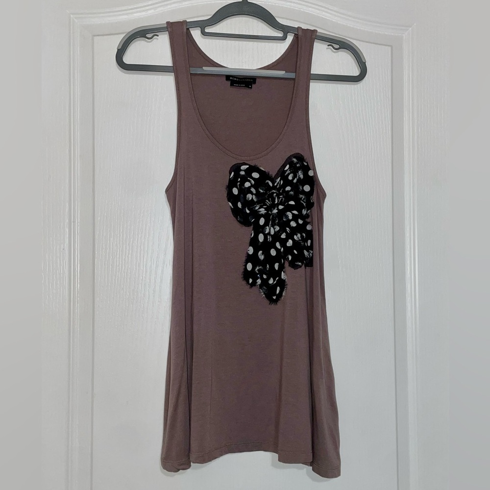 BCBG Max Azria Bow Tunic Tank Top NWOT
